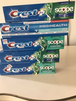 Crest toothpaste