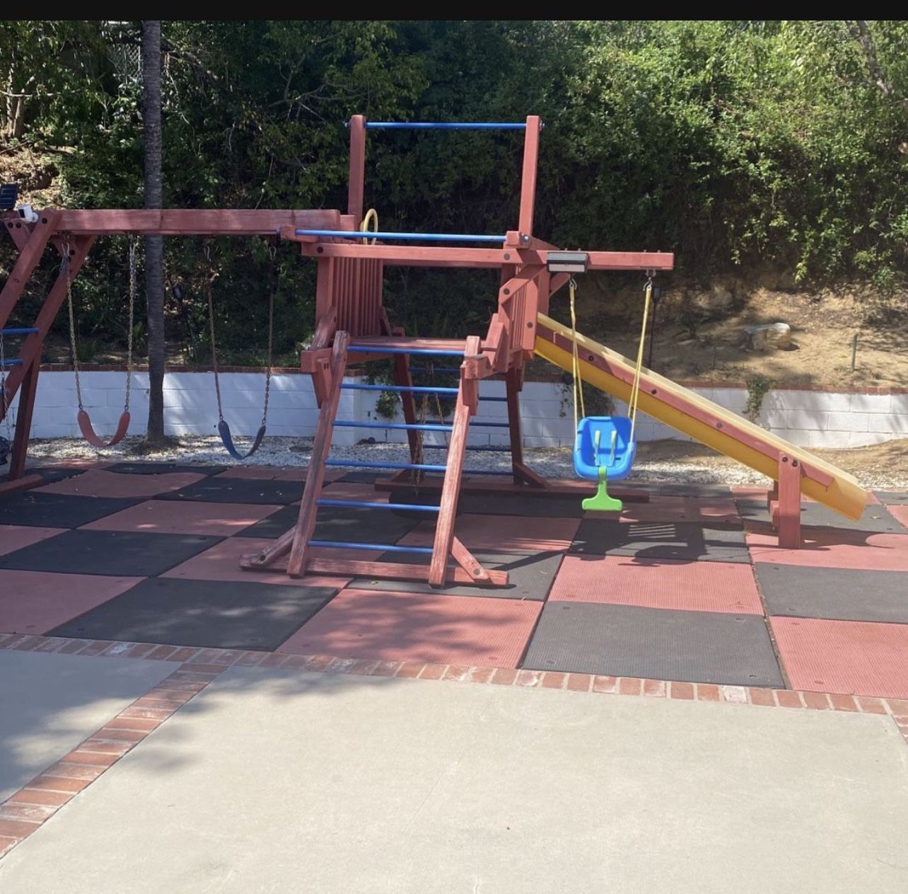 Custom Wood Swing Playset