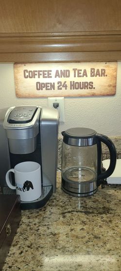 Coffee and Tea Bar Aluminum Sign