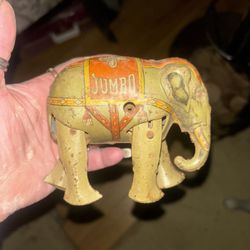 Tin Elephant Toy From  US Zone  Germany 