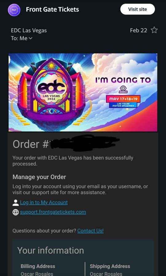 2024 EDC Las Vegas Tickets