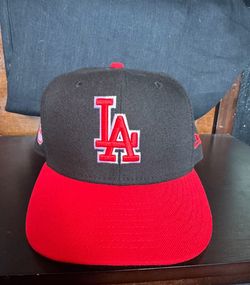 Dodgers red and black new era