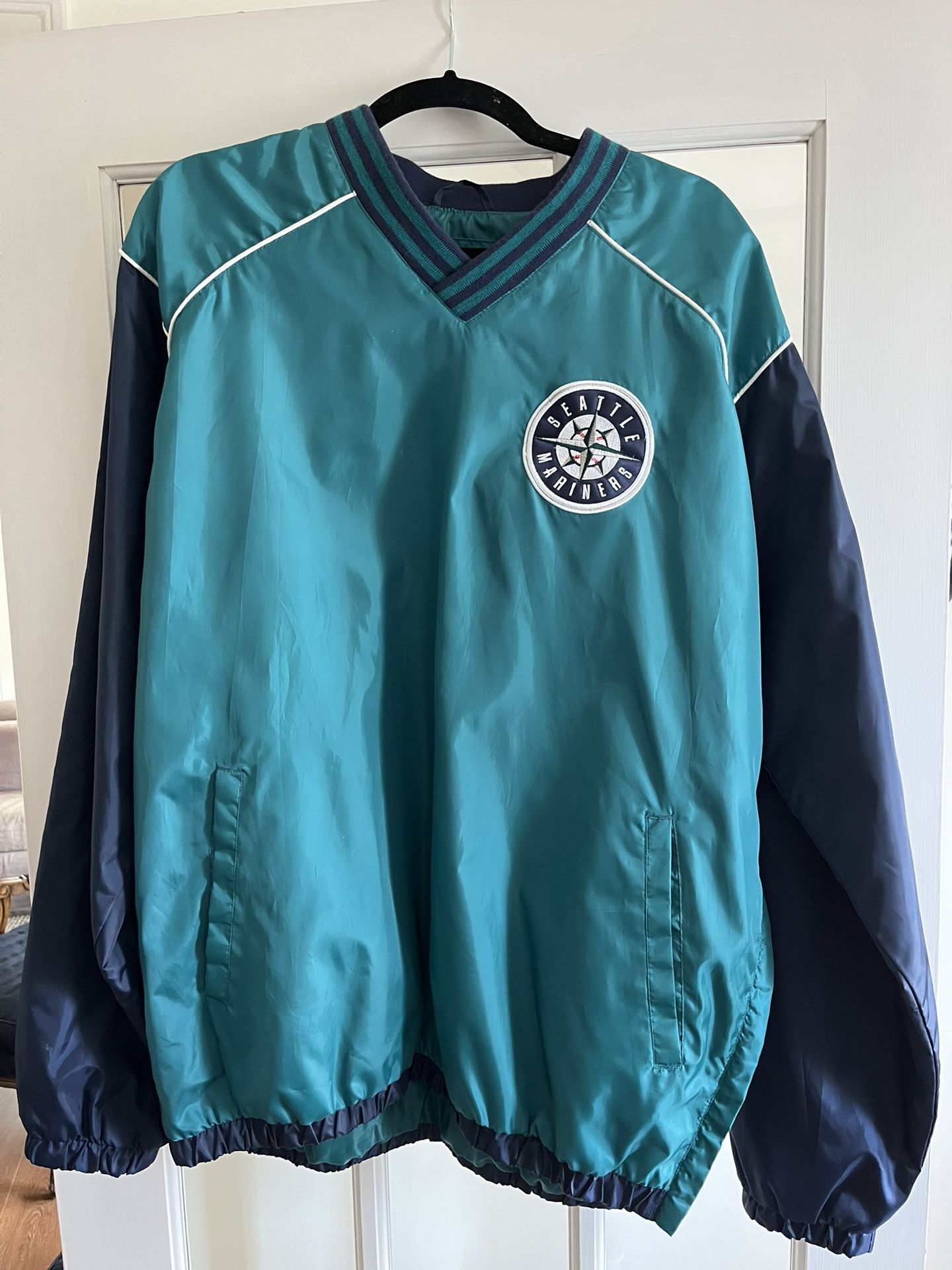 Vintage Seattle Mariners Pullover Windbreaker Size Large
