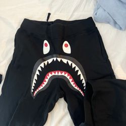 Bape Shark Slim Sweatpants Black/Purple