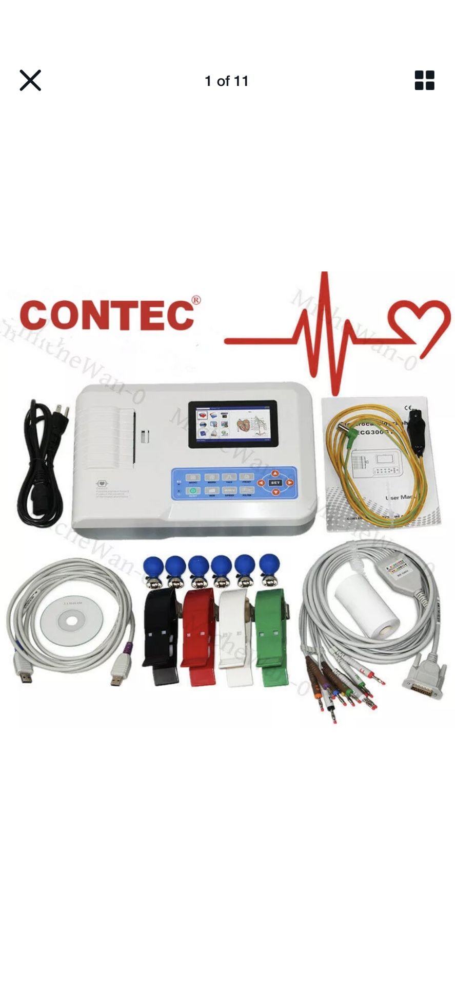 EKG CONTEC ELECTROCARDIOGRAPH ECG 300G