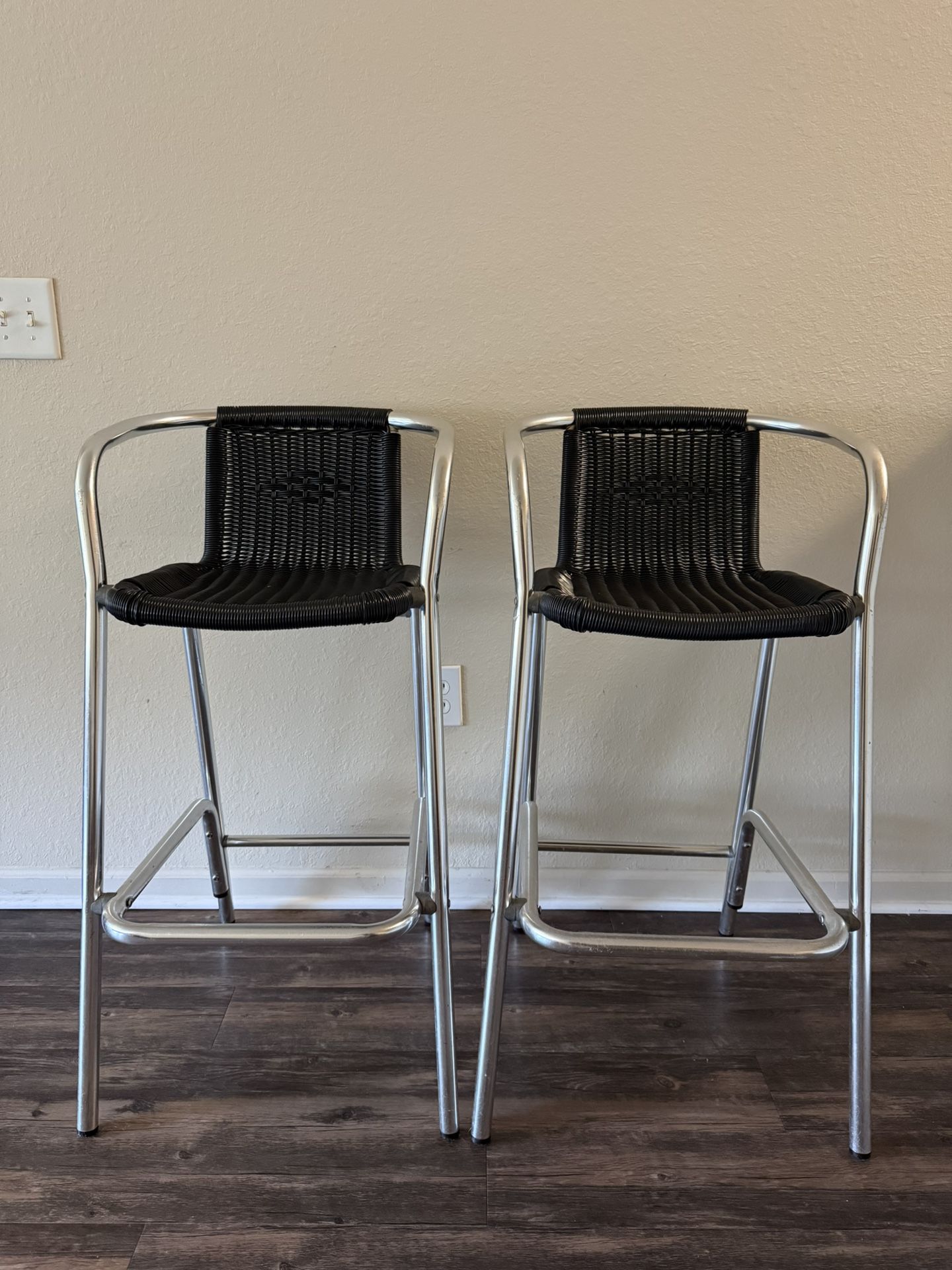 Barstool Black Rattan