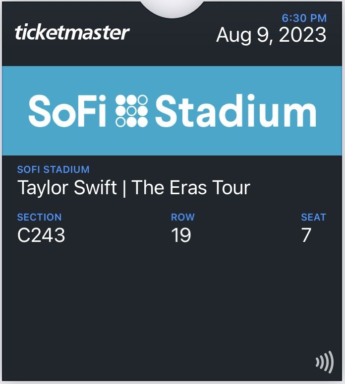 Taylor swift Tickets for Wednesday August 9th