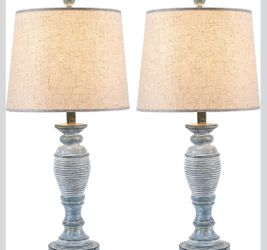 27.7” Table Lamps – Set of 2. New, tested, and working perfectly.”