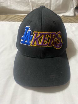 LA Lakers Black Embroidered Baseball Cap