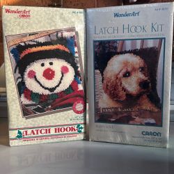2 New Latch Hook Kit Crochet  Both