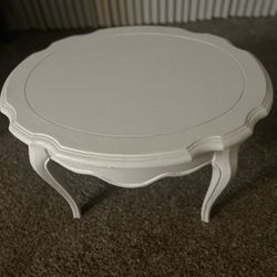 white painted table