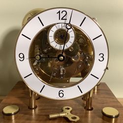 German Franz Hermle 4 bells 5 jewelry hollow clock