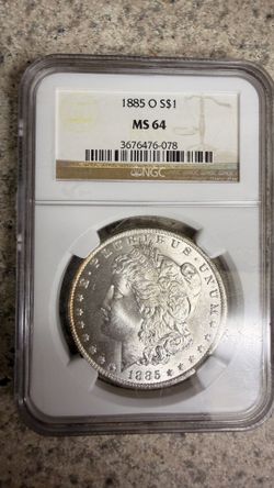 1885-O Morgan Silver Dollar NGC MS 64