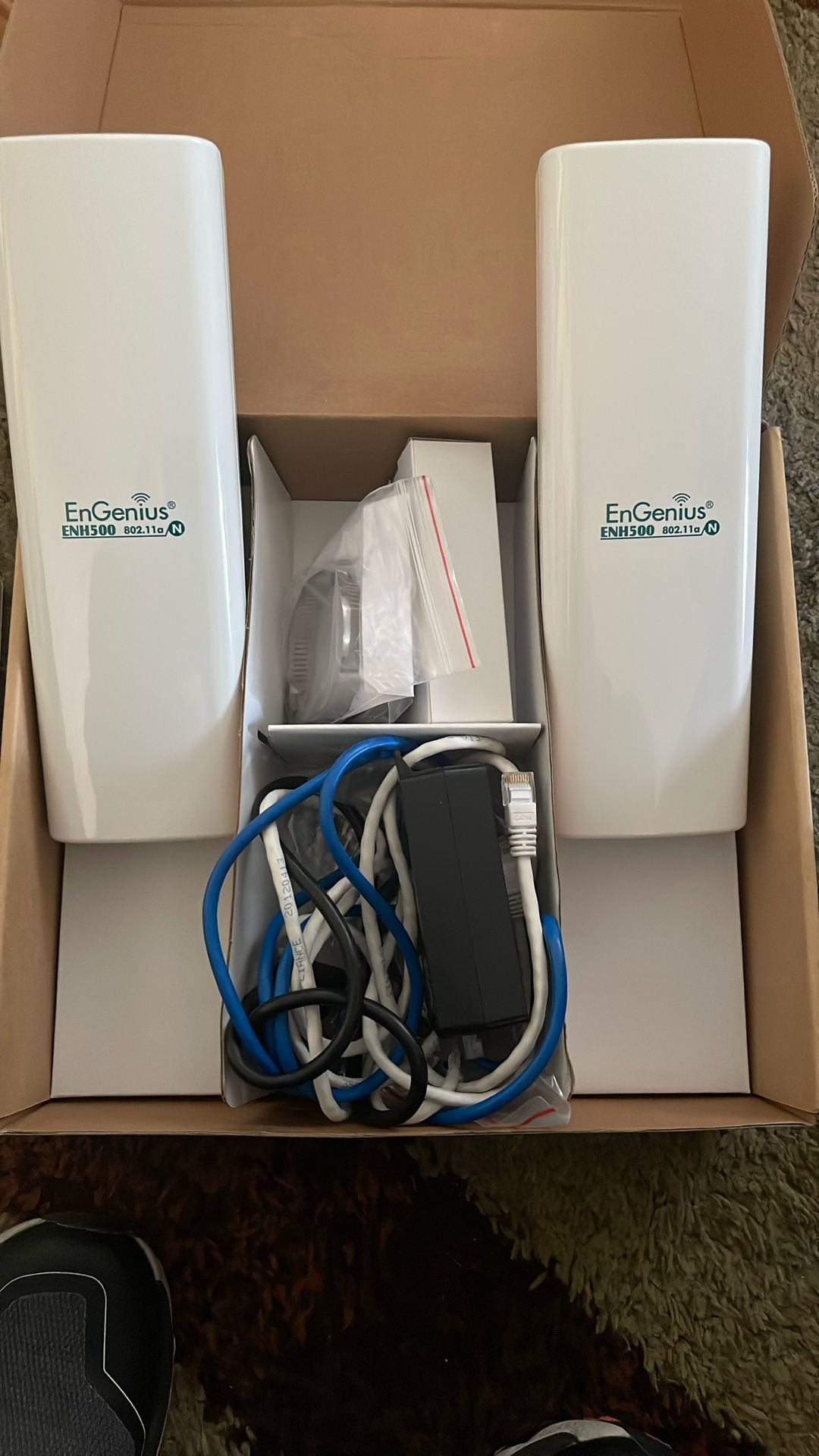 EnGenius N-enh500 Kit Long Range Wireless N300 Outdoor CPE