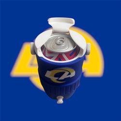 Los Angeles Rams Can Koozie 12oz with drinkable lid - 3D Printed