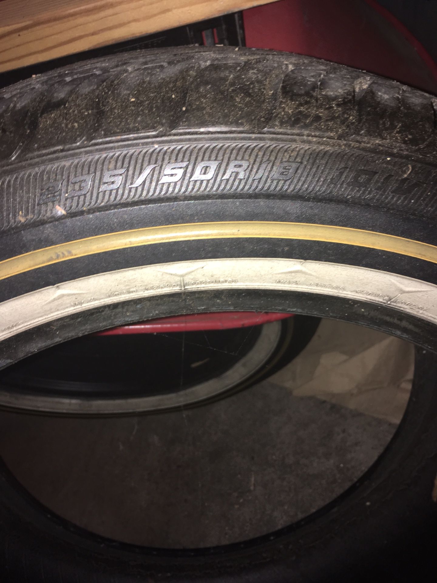 Vogue tires about 80% life 235-50R18