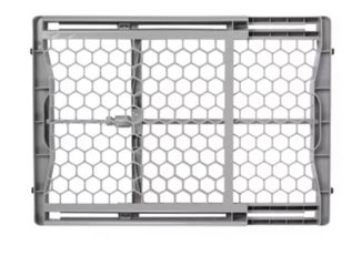 Gray Pet Dog Gate 28-42 Inch Wide by 23 inch Ht