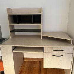 Desk With Shelving