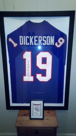 Authentic hand sighed Dick butkus inscribed pony express Jersey with JSA certificate of authenticity