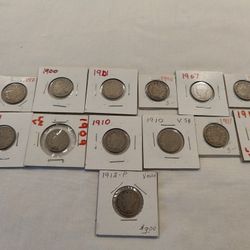 13 Liberty Head Nickels