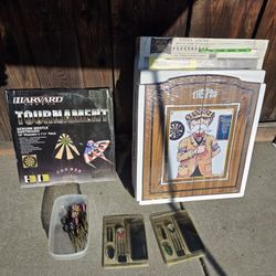 Dart Board, Cabinet.and DARTS