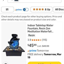 Indoor Tabletop Water Fountain
