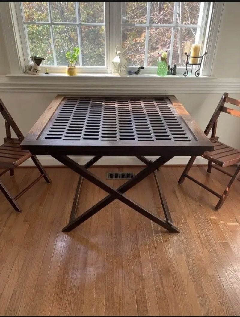 Solid Wood Kitchen Table, Card Table, Extra Table