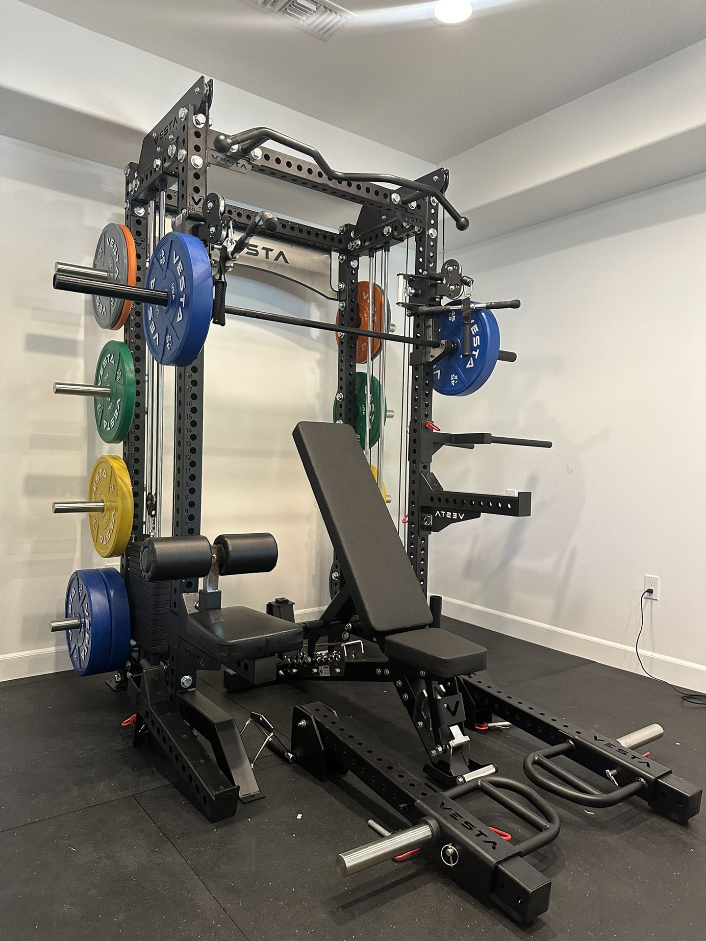 Vesta Fitness PRO SERIES 2-1 Ultimate Half Rack Functional Trainer/Gym Equipment/ Home Gym/ Fitness/ FREE DELIVERY 🚚