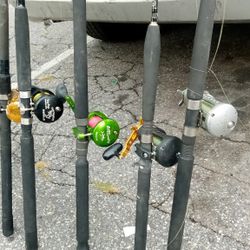 All Kinds Of Fishing Pole With The Top Notch Reels 