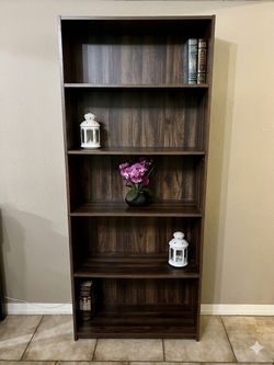DARK BROWN BLACK BOOKSHELF