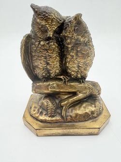 Vintage Owl Sculpture by Jennings Bros.