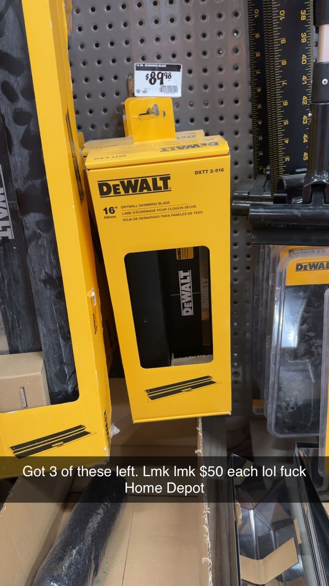 Dewalt 16” Skimming Blade 
