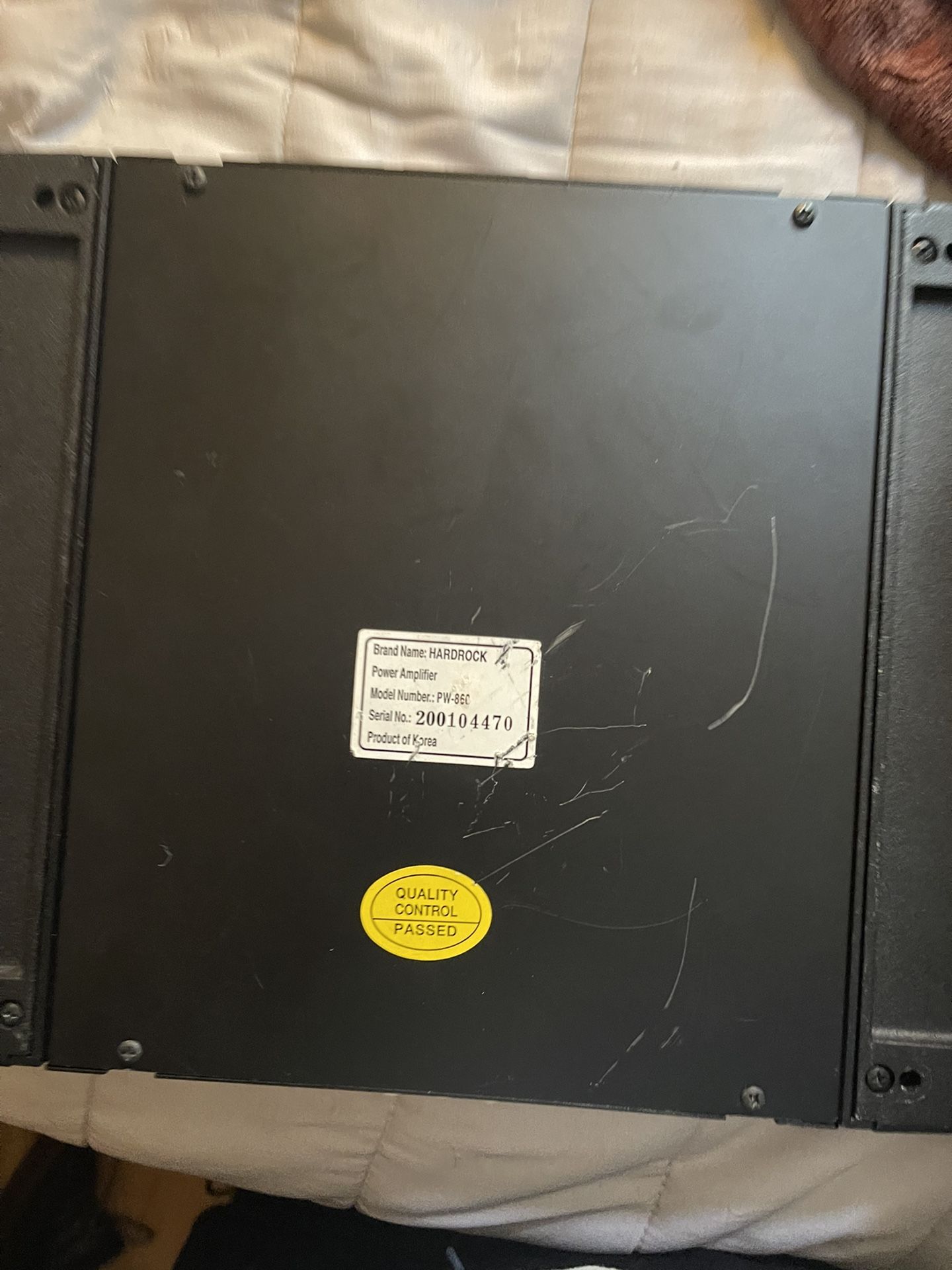 Hard rock Pw-860 Power Amplifier
