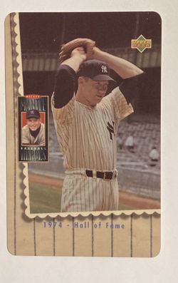 1994 Upper Deck/GTS Mickey Mantle Baseball Heroes Phone Card- Sample