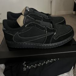 Travis Scott Black Phantom Jordan 1 Low Size 9 1/2
