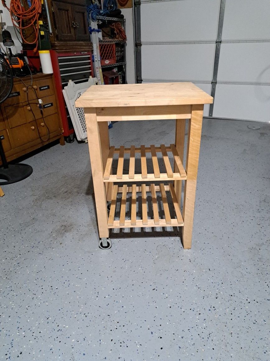 Kitchen Cart With Two Shelves 