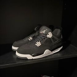 Jordan 4 Black Canvas 
