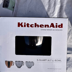 Kitchenaid Stand Mixer Accessory 5 quart mixing bowl Black
