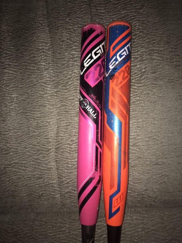 Jeff hall Worth PINKY 26.5 USSSA, Worth Resmondo 27 oz USSSA Softball bat