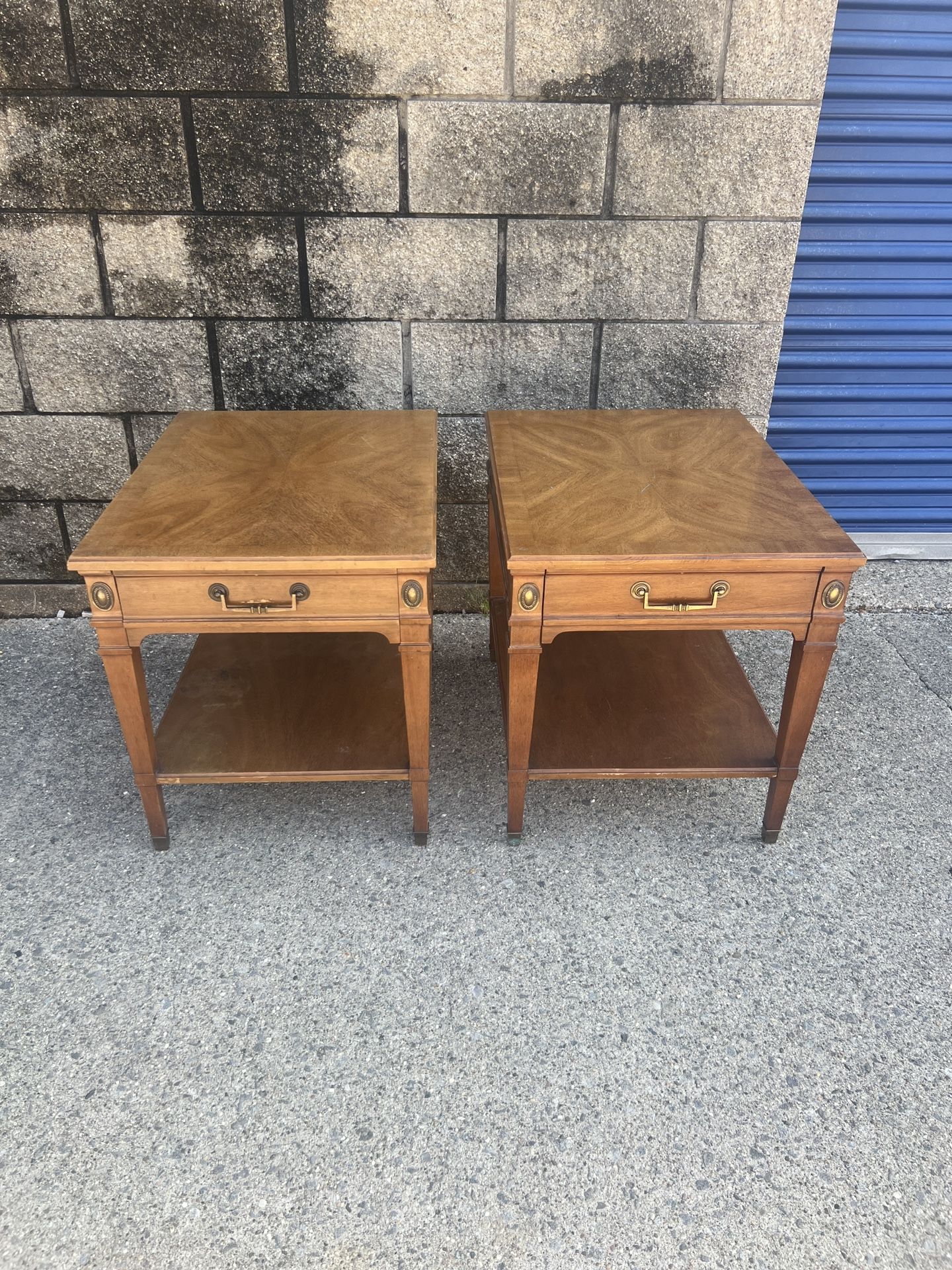 Drexel Heritage matching mid century end tables