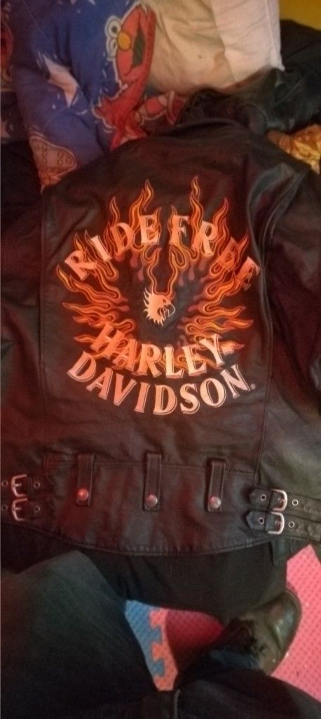 Harley Davidson ride Free Genuine Leather Jacket