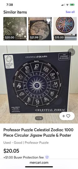Celestial Zodiac Circular Jigsaw NEW