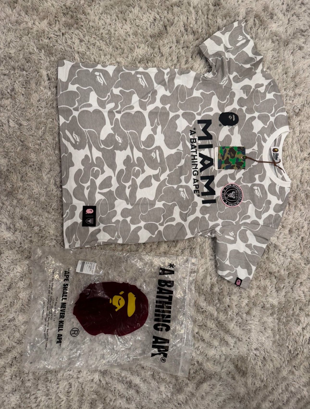 BAPE - Miami CF X Camo Tee White