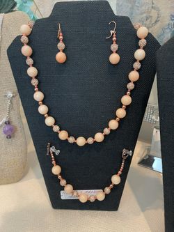 Handmade Gemstone Jewelry-Agate y Cristal