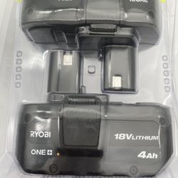 18V ONE+ Lithium-Ion 4.0 Ah Battery (2-Pack)