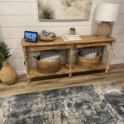 Wood Console Table From World Market - Read Description