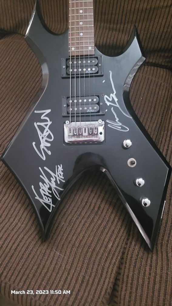 B.C. Rich Warlock Autographed