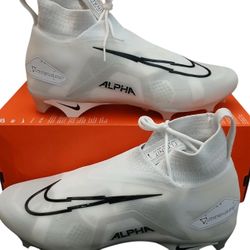 New Nike Alpha Menace Elite 3 Football Cleat Shoe White Mens CT6648-109 New