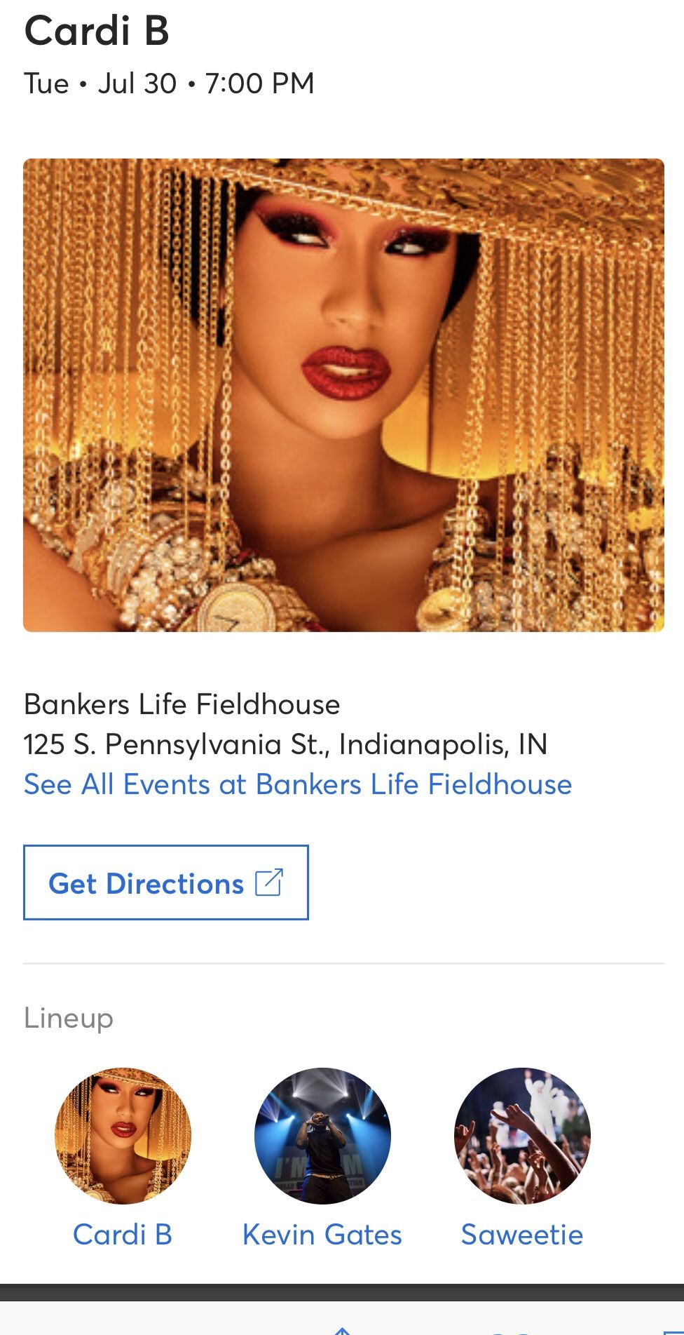 Cardi b concert tickets