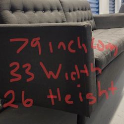 Free Delivery Grey Couch 150.00 Great Shape Smoke Free Animal Free